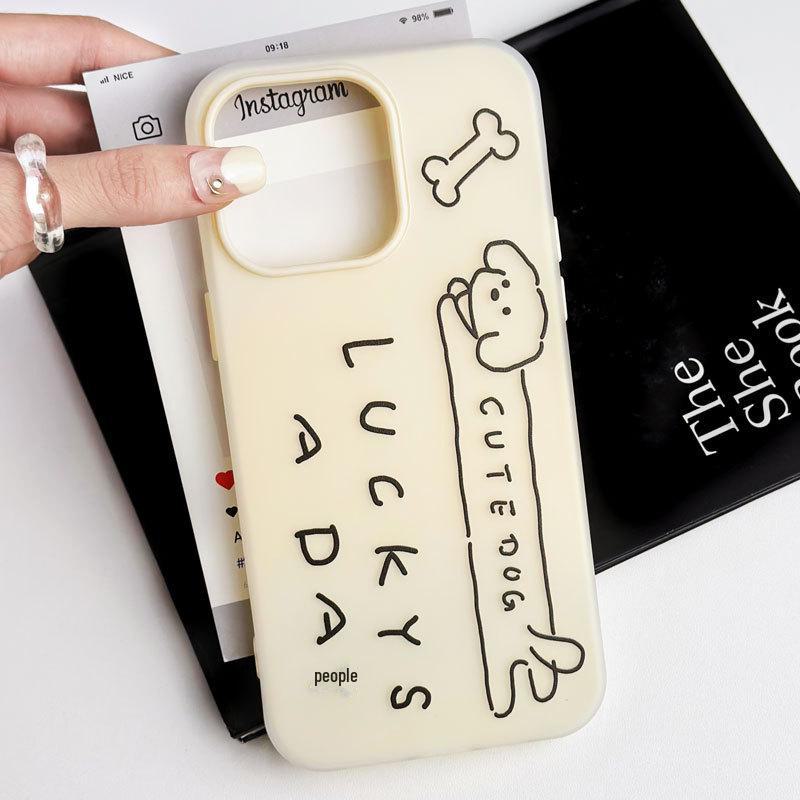 Чехол Zhitai Skin-Feel Jelly Cartoon для iPhone 11-15 Pro/Max