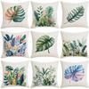 Summer Plant Leaves Pillow Simple Modern Tropical Plant Green Plant Pillow Sofa