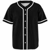 Black White Baseball Jersey Classic Men's Short Sleeve Fashion Clothing Streetwear Unisex Summer Button Up Loose Casual Shirt