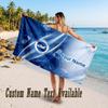 Brighton & Hove Albion Football Design Beach Towel Custom Text Large Towel for Beach Vacation
