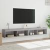 Vidaxl Szafki Tv Z Led, 2 Szt., Szary Dąb Sonoma, 100X30X30 Cm