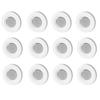 3/6/12pcs Self-adhesive Magnetic Remote Holder - Wall Mount for TV/AC/DVD Remotes, White Space-Saving Design