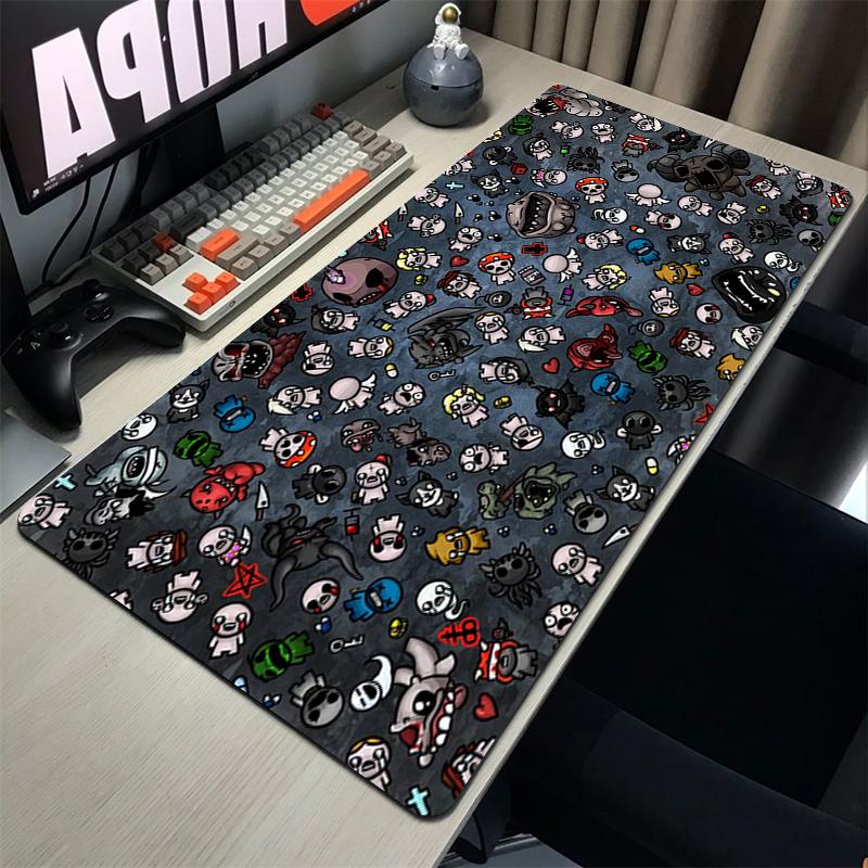 Коврик для мыши The Binding Of Isaac Игровой Коврик для игровой клавиатуры Компьютерные аксессуары Настольный коврик Коврики для мыши Резиновый коврик Шкаф для ПК Коврик для мыши