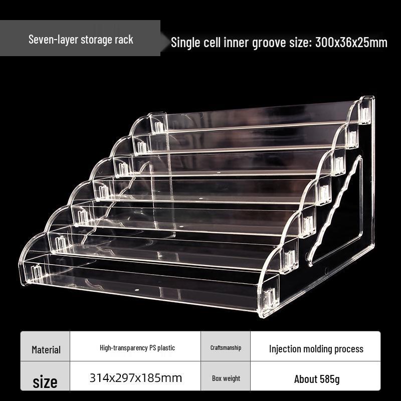 Многоярусная прозрачная подставка для лака для ногтей, губной помады и косметики