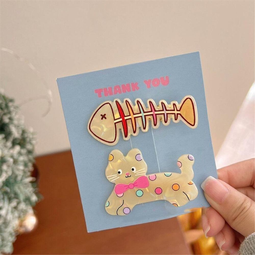 1 пара сломанных заколок для волос, мультяшная заколка для волос, милая заколка для волос с собакой