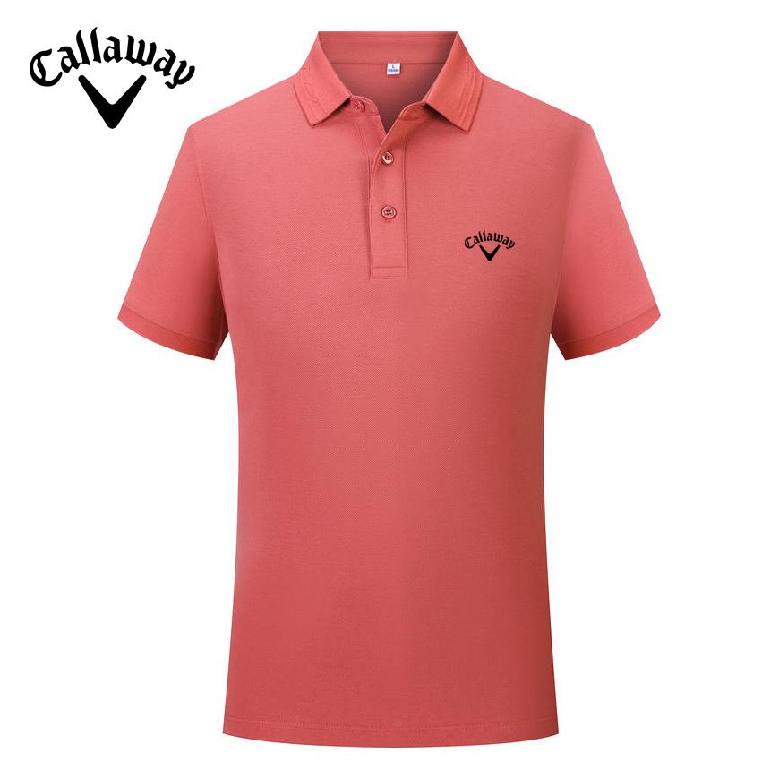 Callaway 2025 Весна/Лето Вышивка Однотонная Спортивная Хлопковая Рубашка Поло Для Мужчин и Женщин Быстросохнущая Пот Впитывающая Рубашка Поло