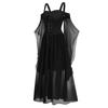 Women Plus Size Cold Shoulder Butterfly Sleeve  Halloween Gothic Dress