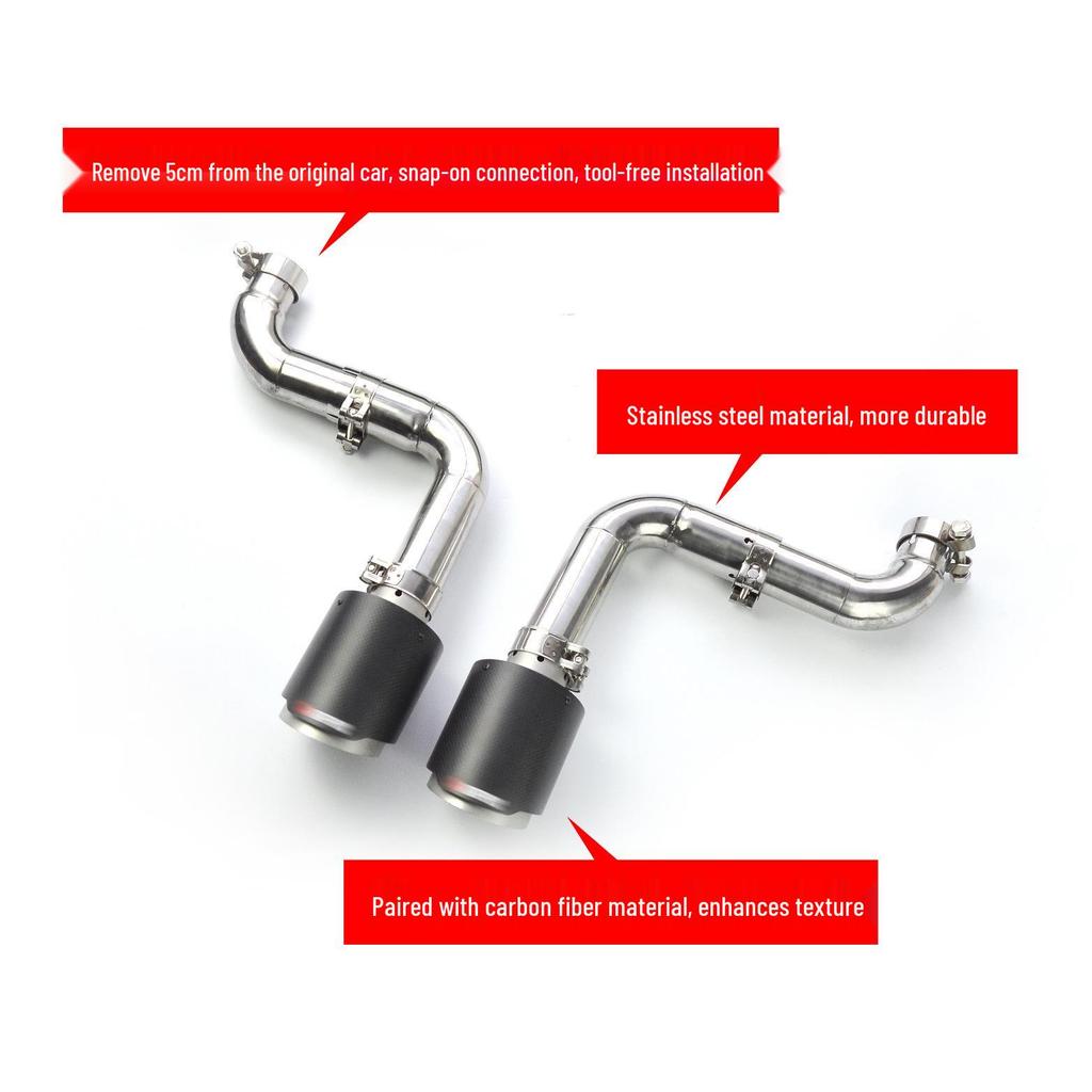 Модифицированный комплект заднего диффузора для Civic 10-го поколения с мигающим светом спойлера и насадкой на выхлопную трубу