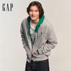 Gap 'Good Show' 2026 Весна Унисекс Логотип Свободная Толстовка с Капюшоном на Молнии