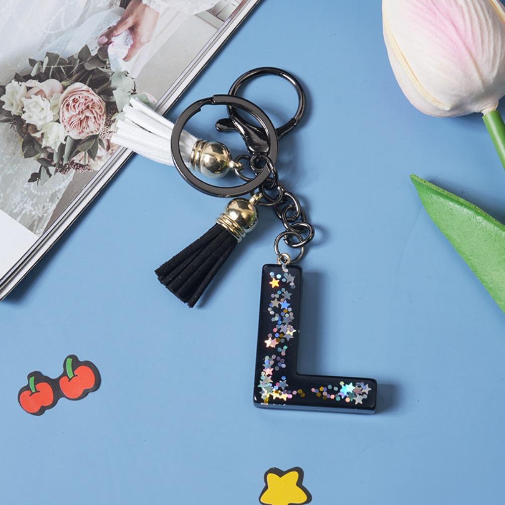 Изысканный Английский Алфавит Сумка Подвеска Буквы A-Z Алфавит Инициалы Блестящий Брелок Женский Подарок