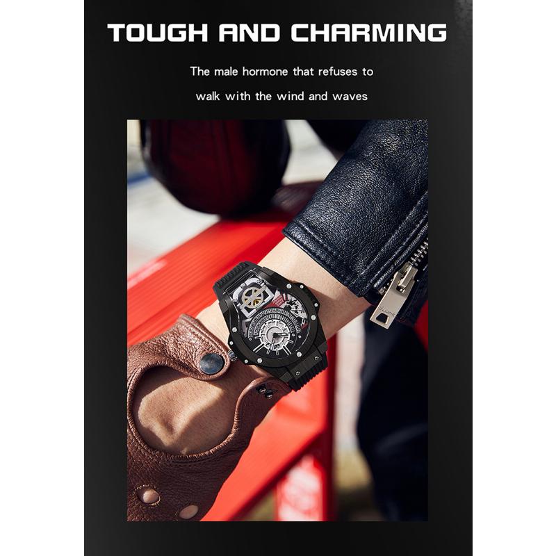 SANDA Новые мужские часы World of Warcraft Drive, модные сионатологические часы с календарем и ночным светом