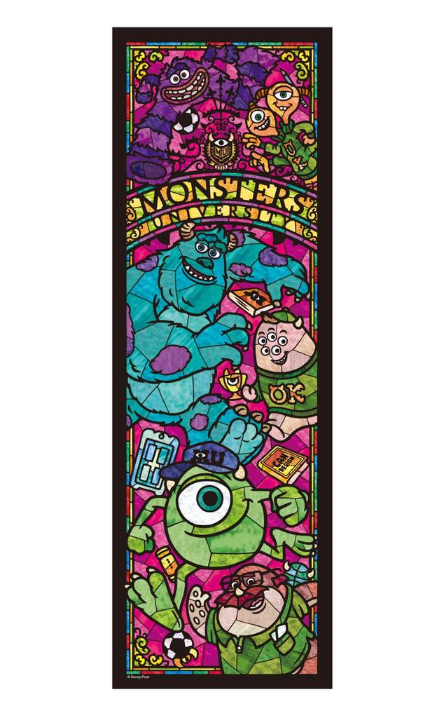 456-piece Jigsaw Puzzle, Monsters University Stained Glass Gyutto Series [Stained Art] (18.5x55.5cm)