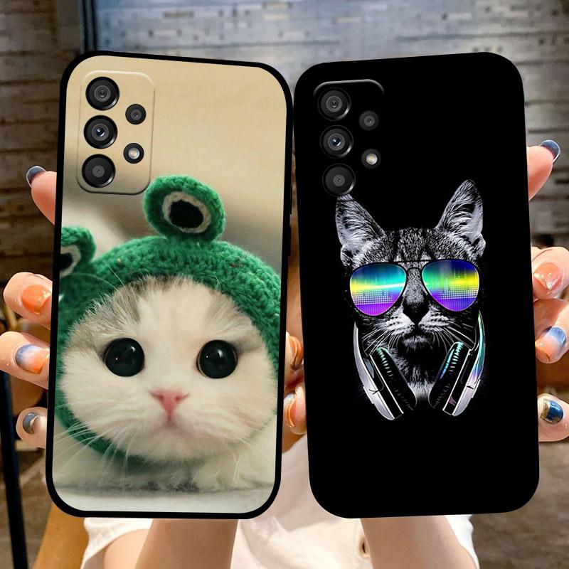 Милый Мультяшный Чехол-Бампер Для Samsung A33 A53 A73 Мягкий Силиконовый TPU Чехол Для Телефона Samsung Galaxy A72 4G 5G Защитный