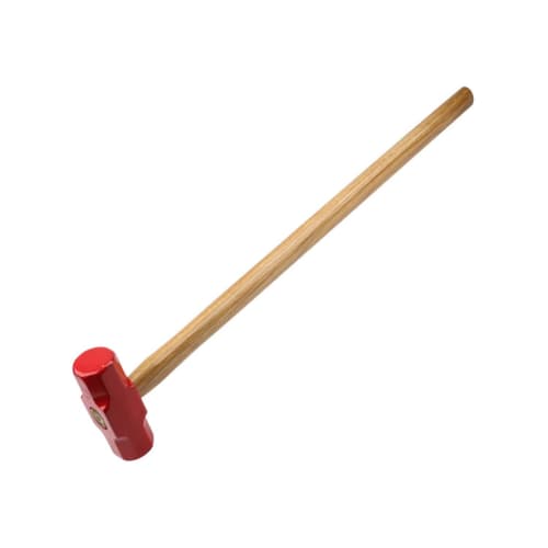 Tyoksi Double-Headed Wooden Handle Hammer, Square Head Octagonal Hammer, Large Hammer, Wall Hammer (5kg, Red)