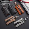 Premium Leather Car Key Pouch with Zipper for Men Thoughtful Gift Idea