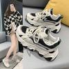 Black Platform Dad Shoes Women's 2024 Spring and Autumn New Little White Shoes Casual Versatile Student Fashion Sports Women's Shoes
