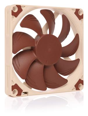 Noctua Premium Тихий Тонкий Узкий Подключение NF-A9x14 PWM, Вентилятор, 4-контактный (92x14мм, Коричневый)