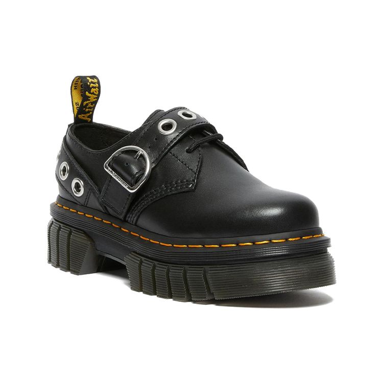 Dr. Martens Кожаные туфли с металлическими люверсами на толстой подошве, унисекс, черные 27355001