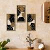 3PC/Set Wood Craft Decor Home Wall Decor Farmhouse Artwork Living Room Hollow Leaves Boho