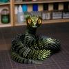 3D-печатная вращающаяся шарнирная змея, подвижная модель животного, имитация рабочего стола, украшение для офиса, домашний декор, детский подарок