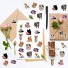 500 шт. в рулоне Забавные Коты Мем Мультяшные Наклейки DIY Граффити Телефон Ноутбук Блокнот Чемодан Водонепроницаемые Милые Наклейки Игрушка для Детей