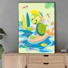 DIY Diamond Painting The Surfing Turtle Cross Stitch Kit Mosaic Art Diamond Painting Full Circle Diamond Home Decoration