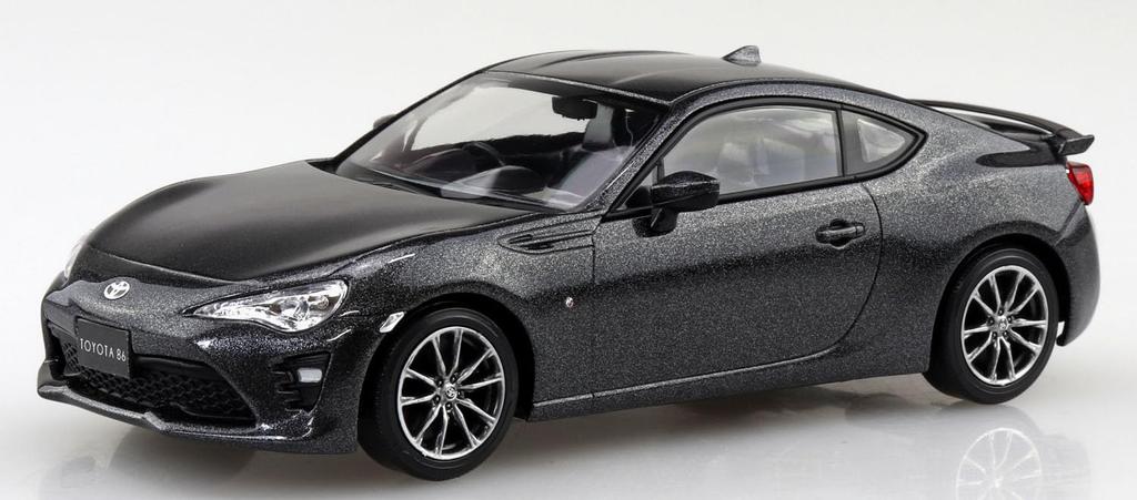 Aoshima Bunka Kyozai Rakupla Snap Kit Toyota 86 Темно-серый металлик Пластик Модель 1/32 № 08-DG Предварительно окрашенный (Автомобиль)
