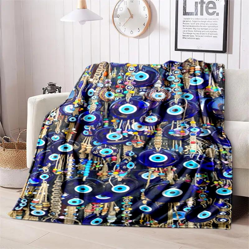 Mystic Eye Art Blanket Soft And Portable Four Season Home Bed Sofa Blanket Office Travel Lunch Break Warm Blanket A3
