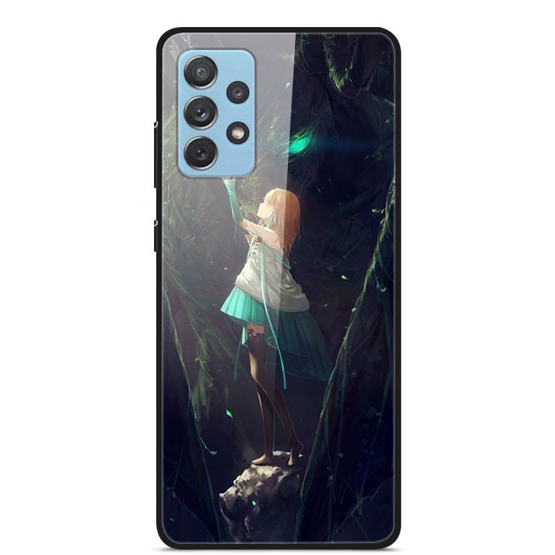 Закаленное Стекло Чехлы для Телефона для Samsung Galaxy A32 4G 5G Жесткие PC Fundas Задние Крышки для Galaxy A52 A52s A72 Оболочки Capa A 32 52 S