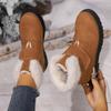 2025 Winter New Plus-size Women's Shoes Plush Snow Boots Thickened Cotton Shoes