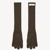 RIDIFI Fingerless Long Wool Gloves (brown)