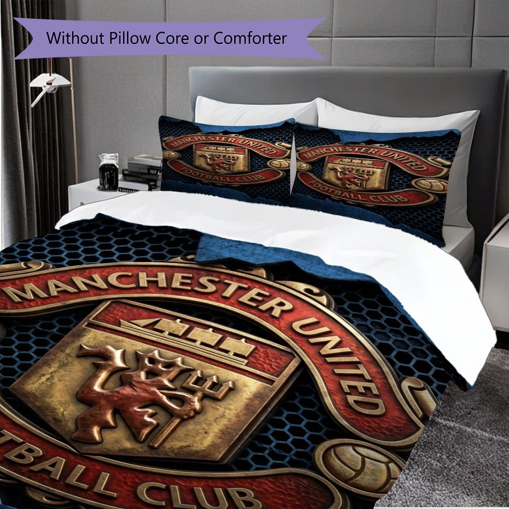 Glory Legacy Three-piece set (1 * duvet cover + 2 * pillowcase, without core) 2D Flat Soft and comfortable Duvet cover and pillowcase Bedding set