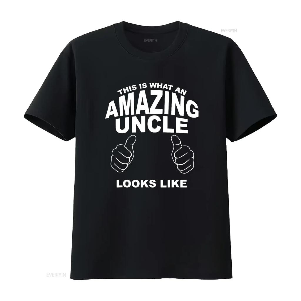 This Is What An Amazing Uncle Looks Like T Shirt vintage Washed Soft Versatile Stylish Casual Top For Everyday Wear fashion