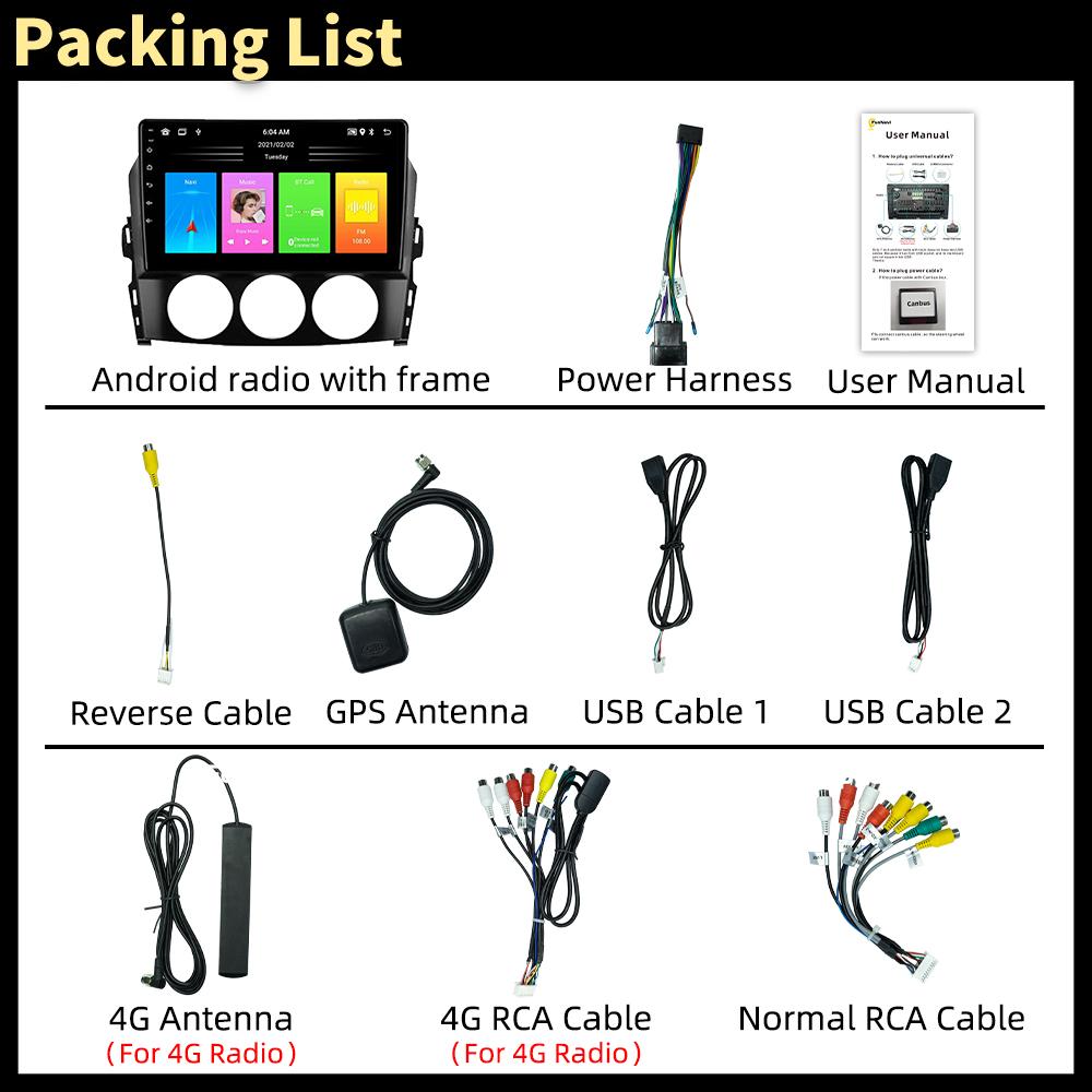 Multimedia for Mazda MX-5 MX5 III 3 NC Miata 2005-2015 Android 2 Din Car Radio Stereo Navigation GPS Carplay Head Unit Autoradio