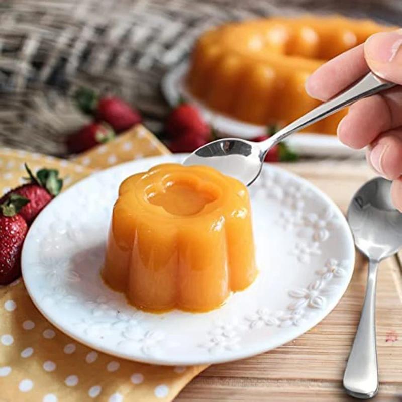 6 штук кофейных ложек эспрессо, 4,7 дюйма, мини-кофейные ложки из нержавеющей стали, десертные ложки