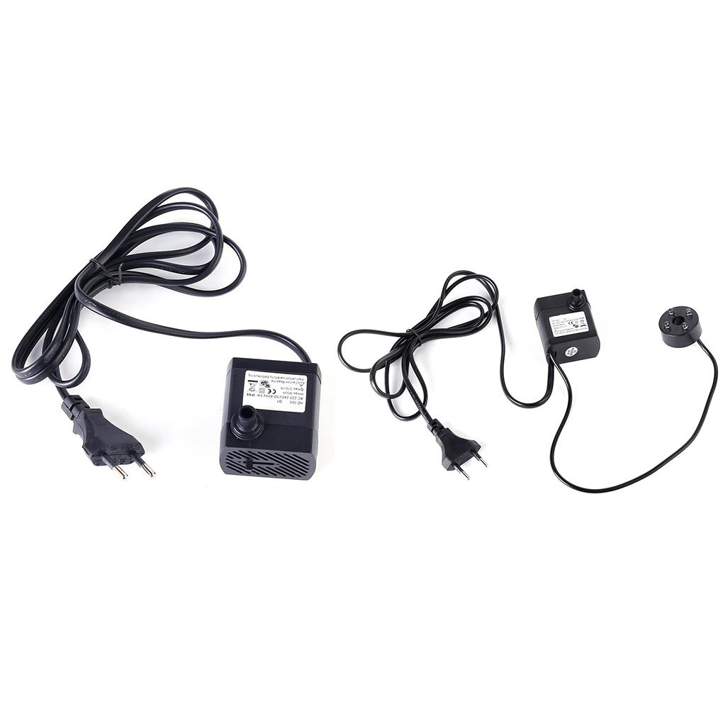 220 В 3 Вт Погружной водяной насос Пластиковые аксессуары для фонтана Легкие поливочные насосы Маленький аквариумный набор для водных питомцев Водяной насос