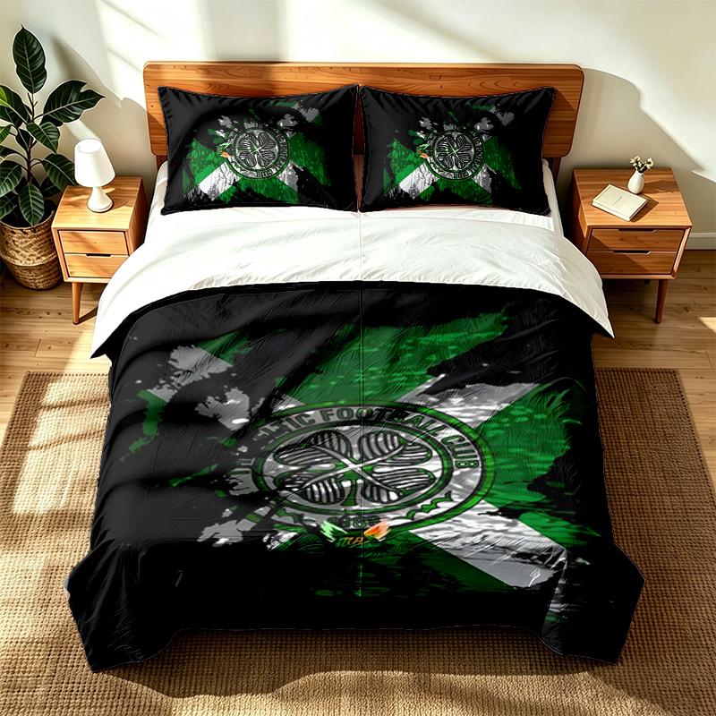 The Celtic Football Club (1) 3pc set suitable for master bedrooms soft and comfortable an ideal gift for family and friends Includes one duvet cover a