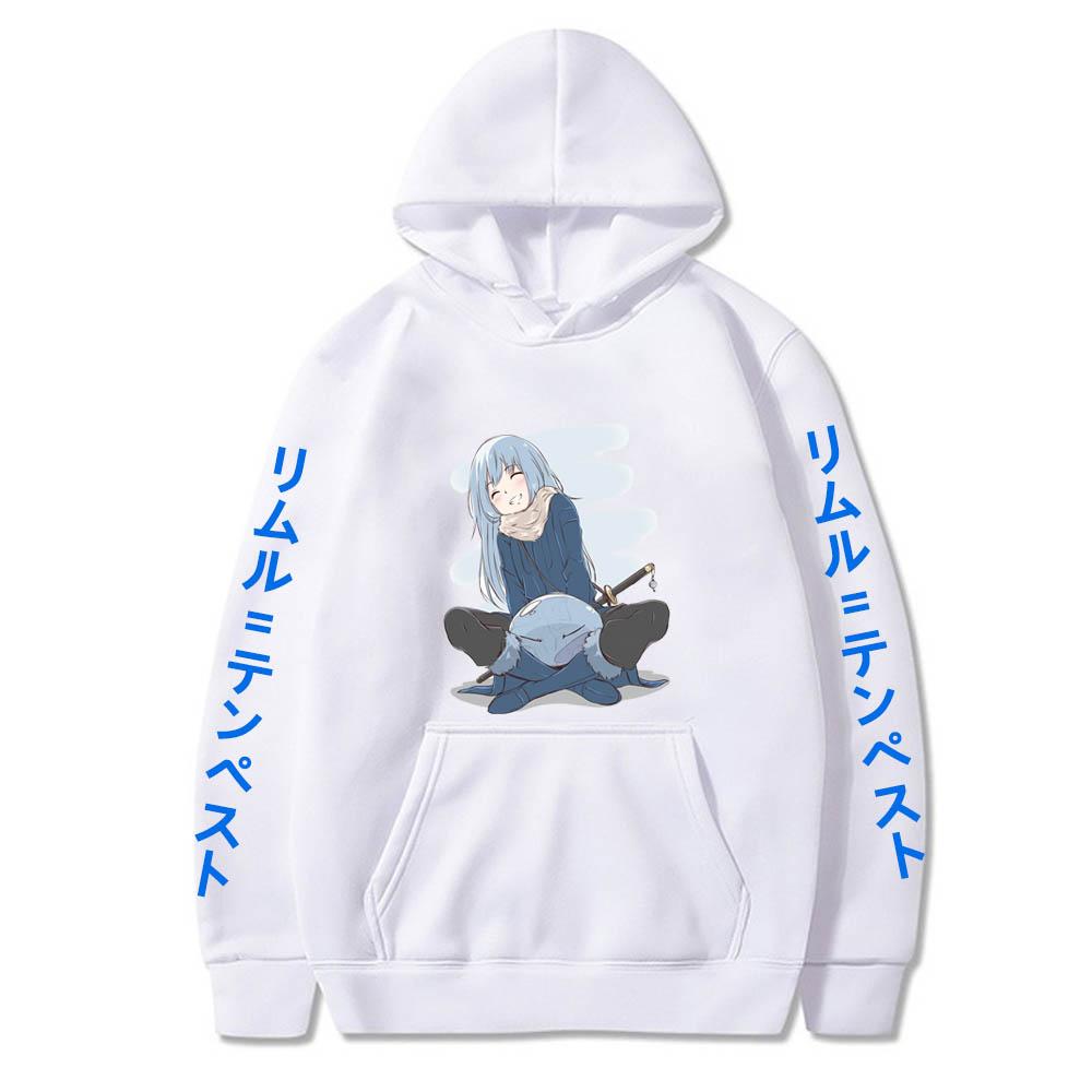 Anime Tensei Shitara Slime Datta Ken Hoodies Pullover Funny Cartoon Kawaii RimuruTempest Long Sleeve Hip Hop New Harajuku Sweatshirt