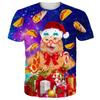 Funny Christmas T-Shirt Men Top 3D Muscle Print Tee Short Sleeve O Neck Streetwear Male Oversized Shirts Casual Harajuku Clothes