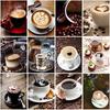 5D DIY Scenery Diamond Painting Coffee Full Drill Round Landscape Cross Stitch Diamond Mosaic Kitchen Wall Decor Art Gift