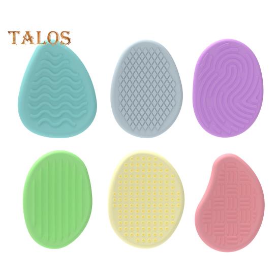 6/12Pcs Silicone Sensory Stone Toy Anxiety Stress Relief Portable Travel Calming Fidget Stone Textured Worry Stone Toy Kids Teens Adults Gift