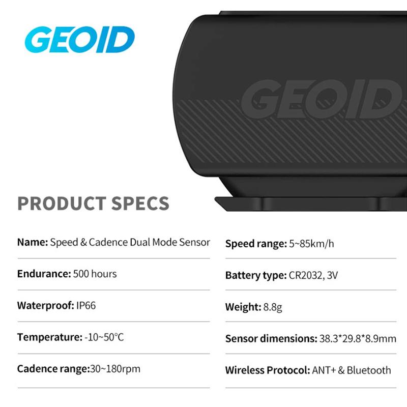 GEOID CS600 Беспроводной GPS-компьютер с датчиком скорости и каденса, датчик с двойным протоколом ANT Bluetooth для Garmin Wahoo Bryton, спидометр