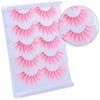 White Anime Manga Lashes Pink False Eyelashes Natural Cosplay Lashes  Women
