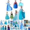 Girls Kids Elsa Fancy Dress Costume Princess Anna Party Dresses Cosplay Outfits