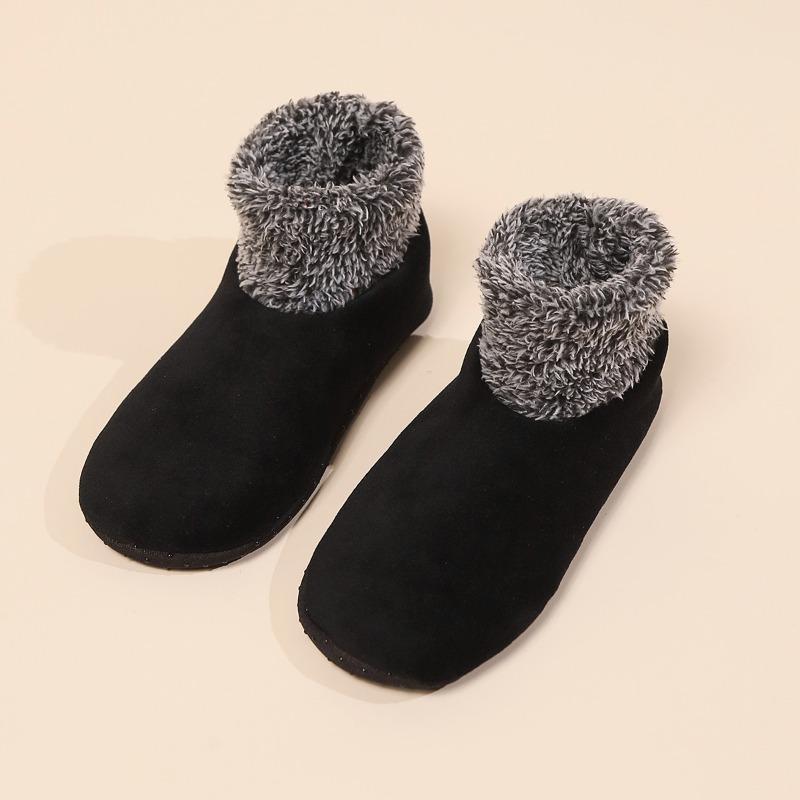 Women's Solid Color Winter Floor Socks Slippers Socks Waterproof Non-slip Thickened Comfortable Warm Floor Socks