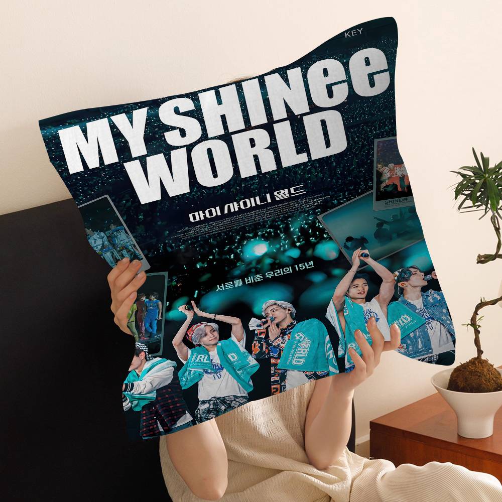 K-pop стиль Корейская мужская группа S-Shinee Наволочка Чехол для диванной подушки Декор для комнаты Подарок для детей