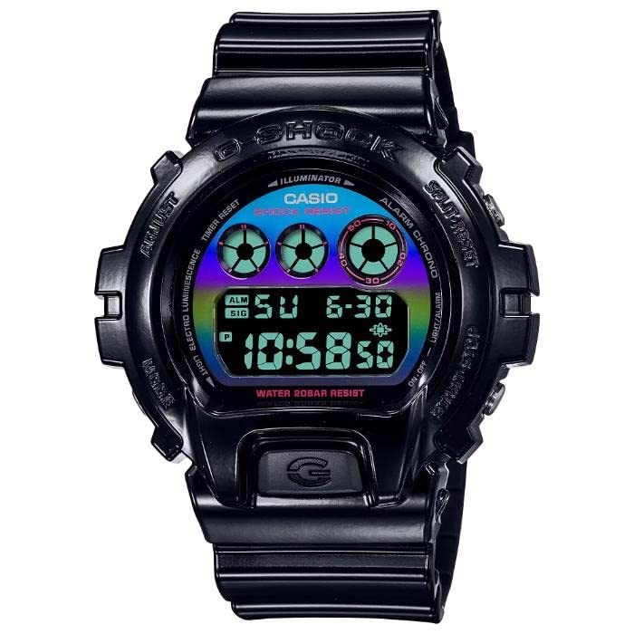CASIO Watch Virtual Gamers RGB Series Size Black Overseas Model G-SHOCK Rainbow DW-6900RGB-1 Men's [Item]