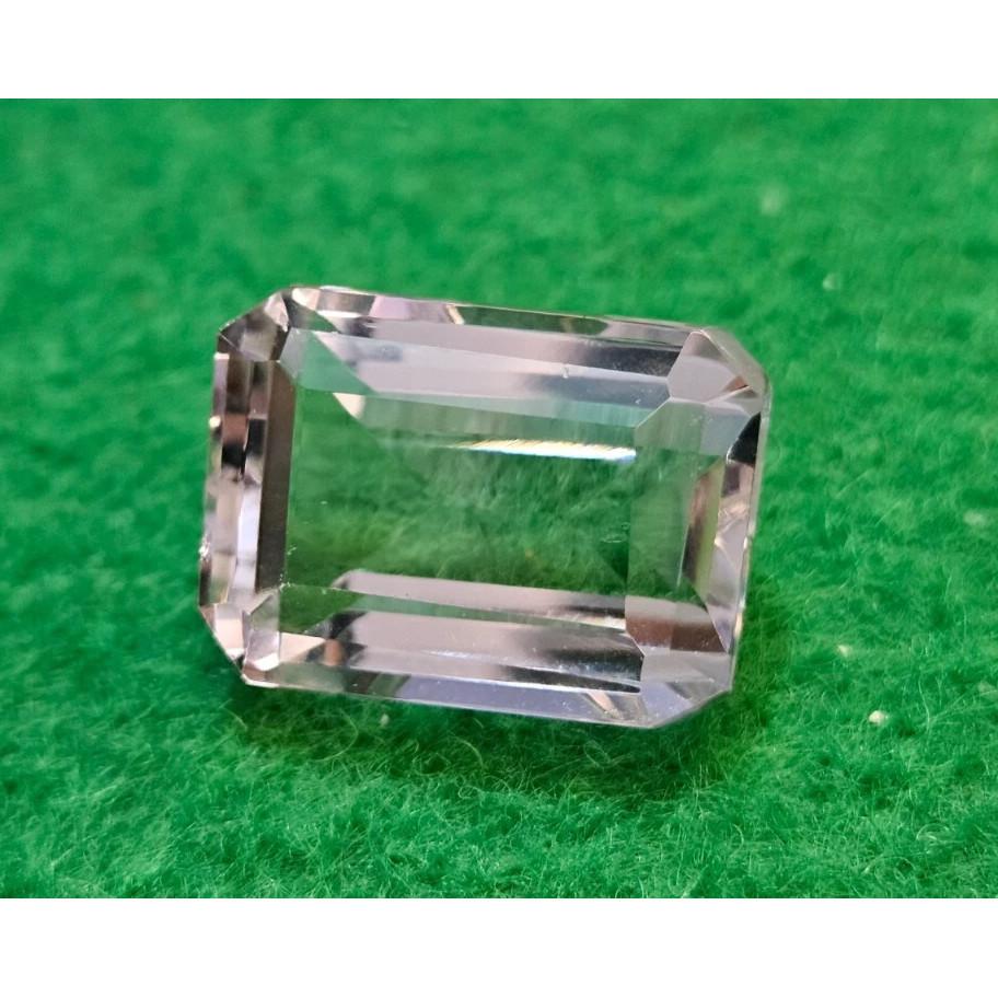 Light Peach Morganite Natural 19-21 Ct Emerald Cut Stunning Certified Gemstone