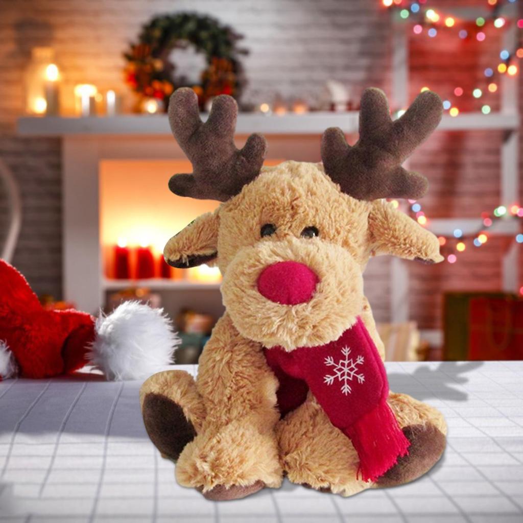 New Cute Dream Deer Plush Toys Christmas Deer Doll Animal Stuffed Doll Elk Plushies Home Decor Christmas Gift For BoysAnd Girls