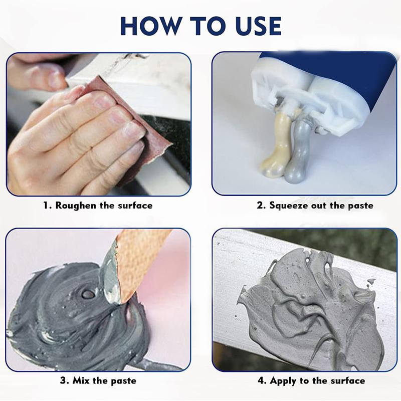 AB клей для ремонта литья Клей для холодной сварки Клей для ремонта металла для устранения дефектов литья металла Жидкий герметик, устойчивый к высоким температурам